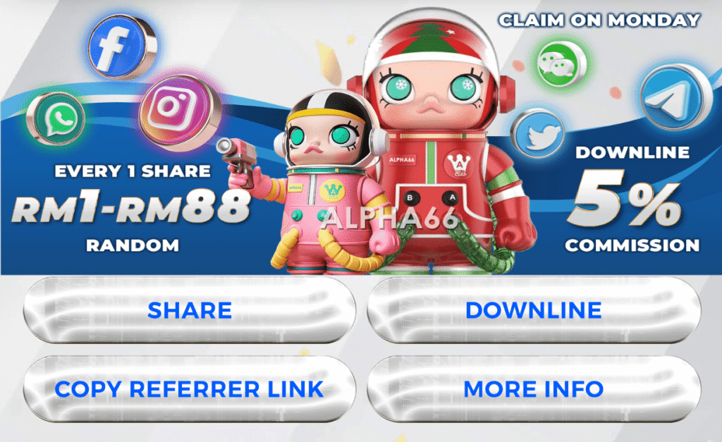 Alpha66 - Downline Link Button - ha66m